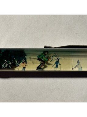 Colorado Floaty Pen Skier Moves by Snowy Mountain Skiing State Souvenir Vintage